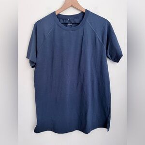 Alo Yoga men navy blue Vapor crewneck tee shirt short sleeve M